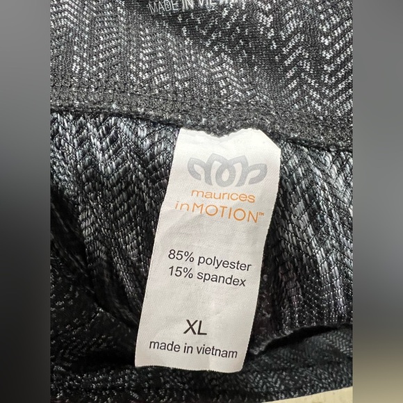 Women’s leggings pants workout yoga Maurice’s In Motion black dark grey XL - Picture 5 of 6